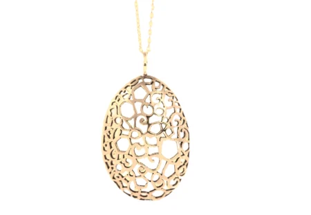 bronzen ketting serie lace