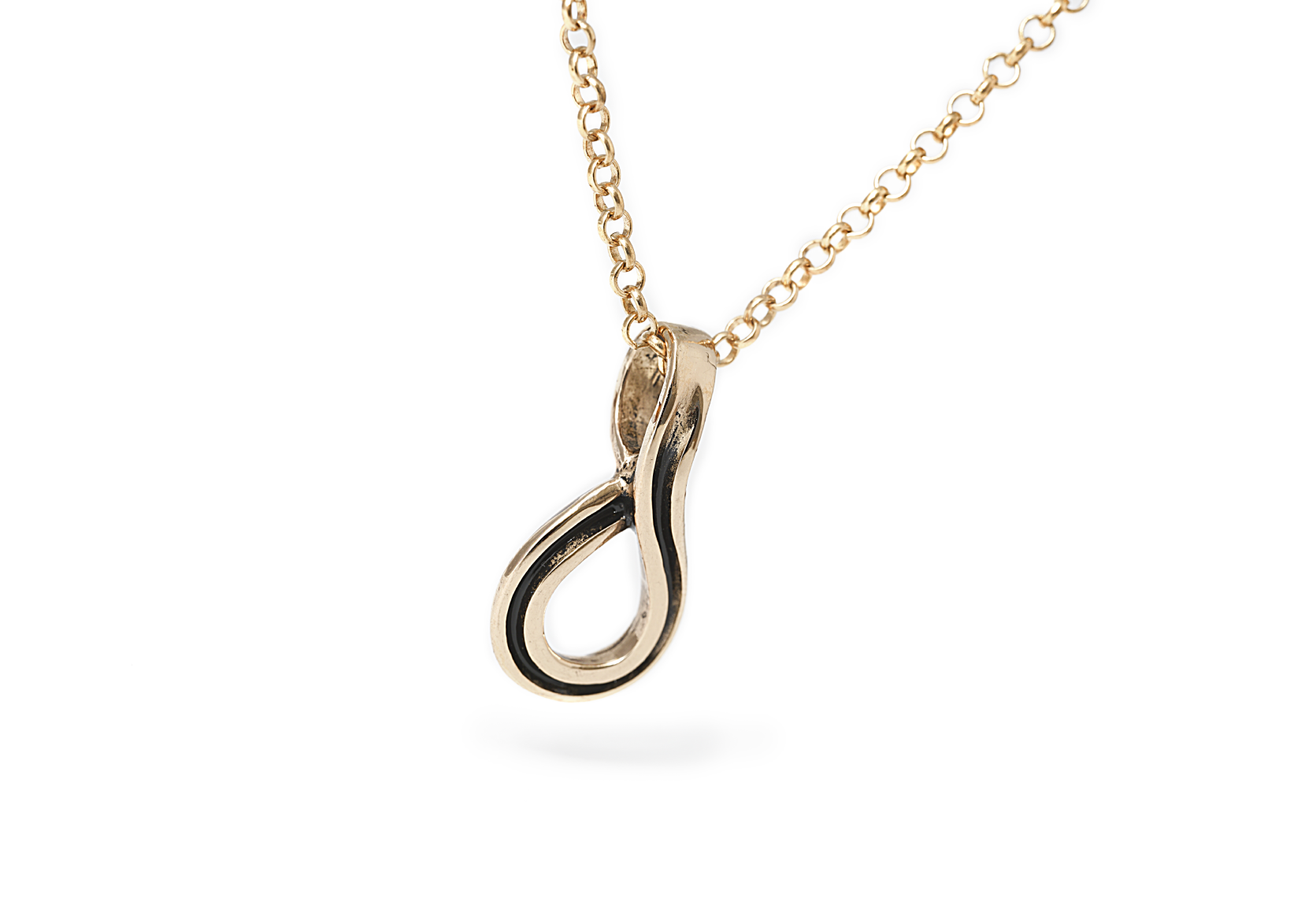 bronzen ketting sieraden loop